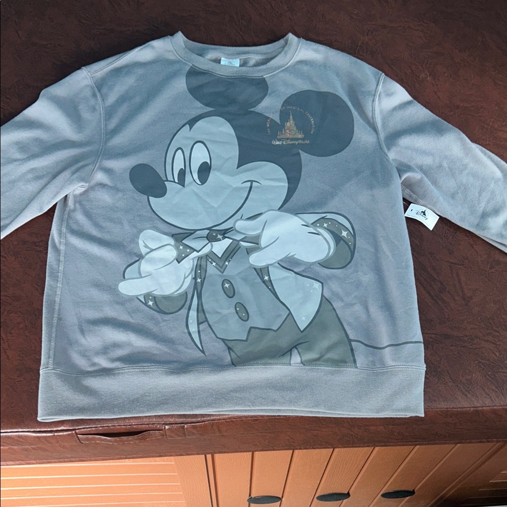 Disney Mickey Mouse Gray Kids Hoodie